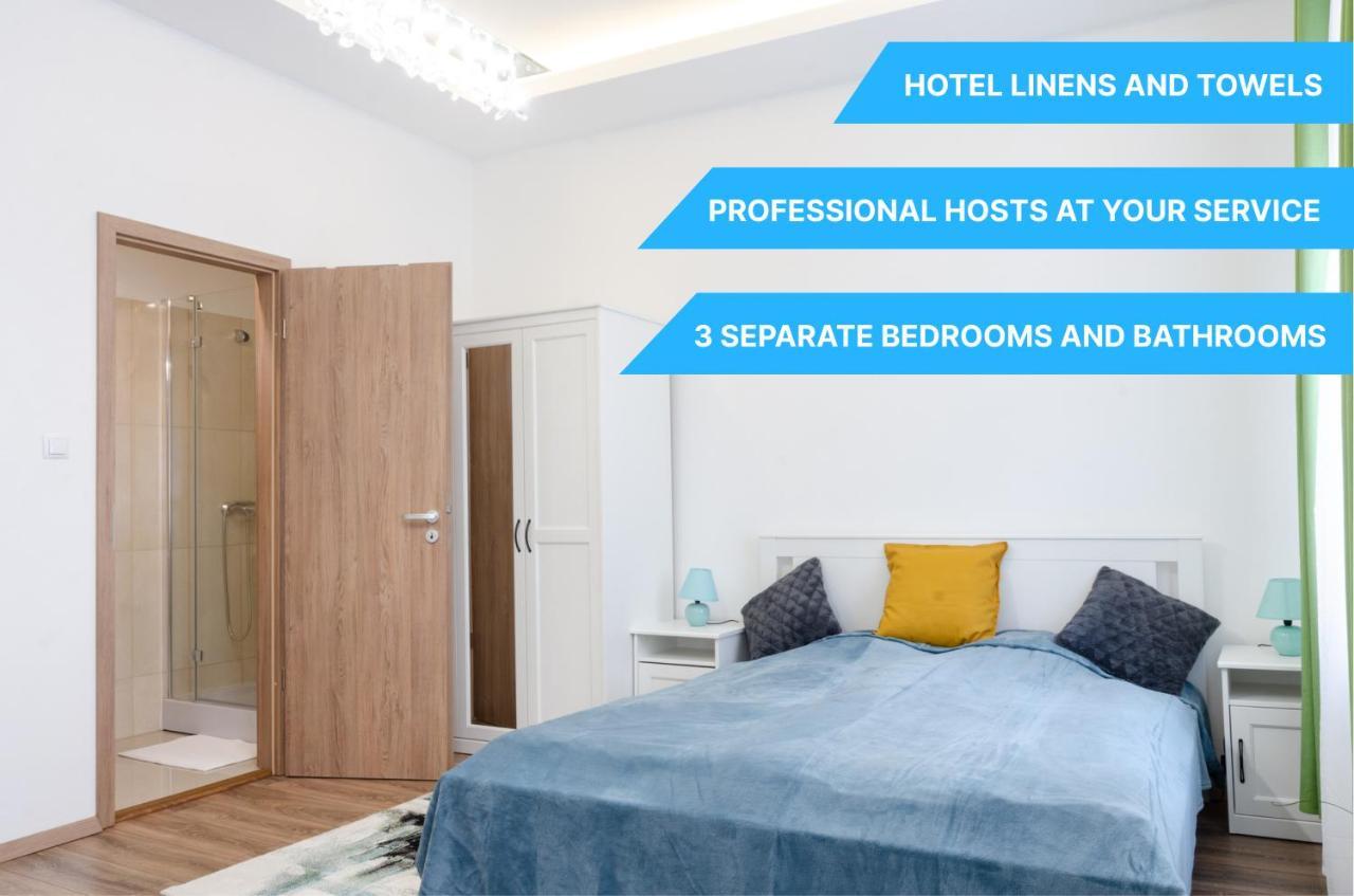 3 En Suit Bedroom Flat In The Main Centre For 6Ppl, 3Bdr,3Bthr,Ac Budapest Exterior foto